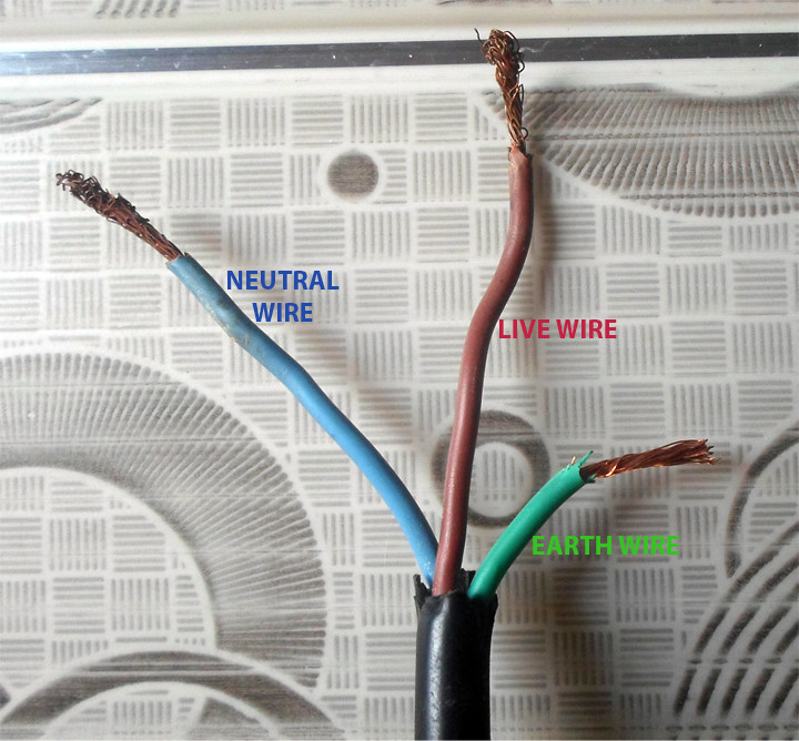 Wire Colours connected to Electrical Appliances