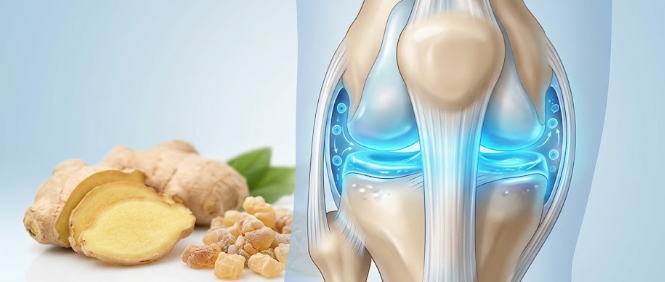 A medical illustration showing advanced hyaluronan stimulators renewing joint fluid for 2026 inflammation management.
