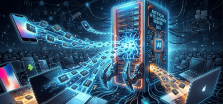 A conceptual image explaining what is RAMageddon by showing AI data centers consuming the global supply of memory chips.
