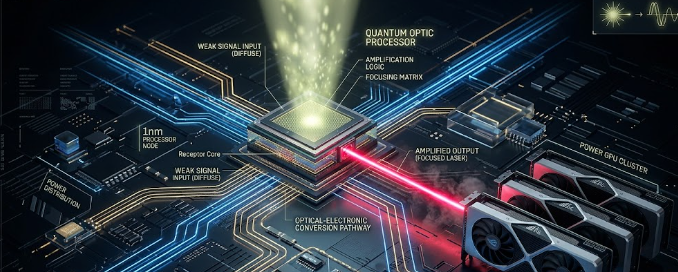 A detailed hardware diagram showing PCIe 6.0 retimers in AI data fabrics restoring signal strength between processors.
