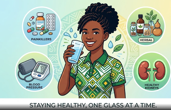 An infographic illustrating the main risk factors of kidney disease among young Nigerians.